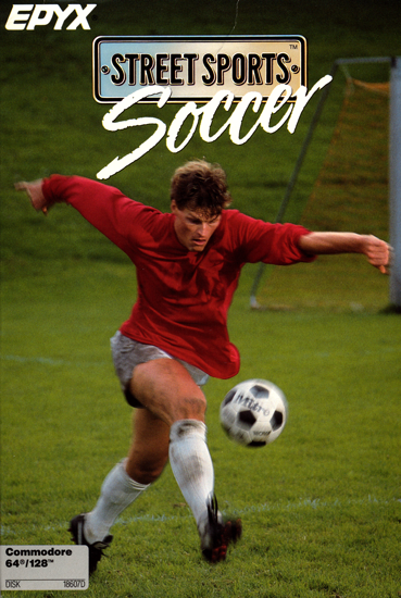 Street Sports Soccer box art for Commodore 64